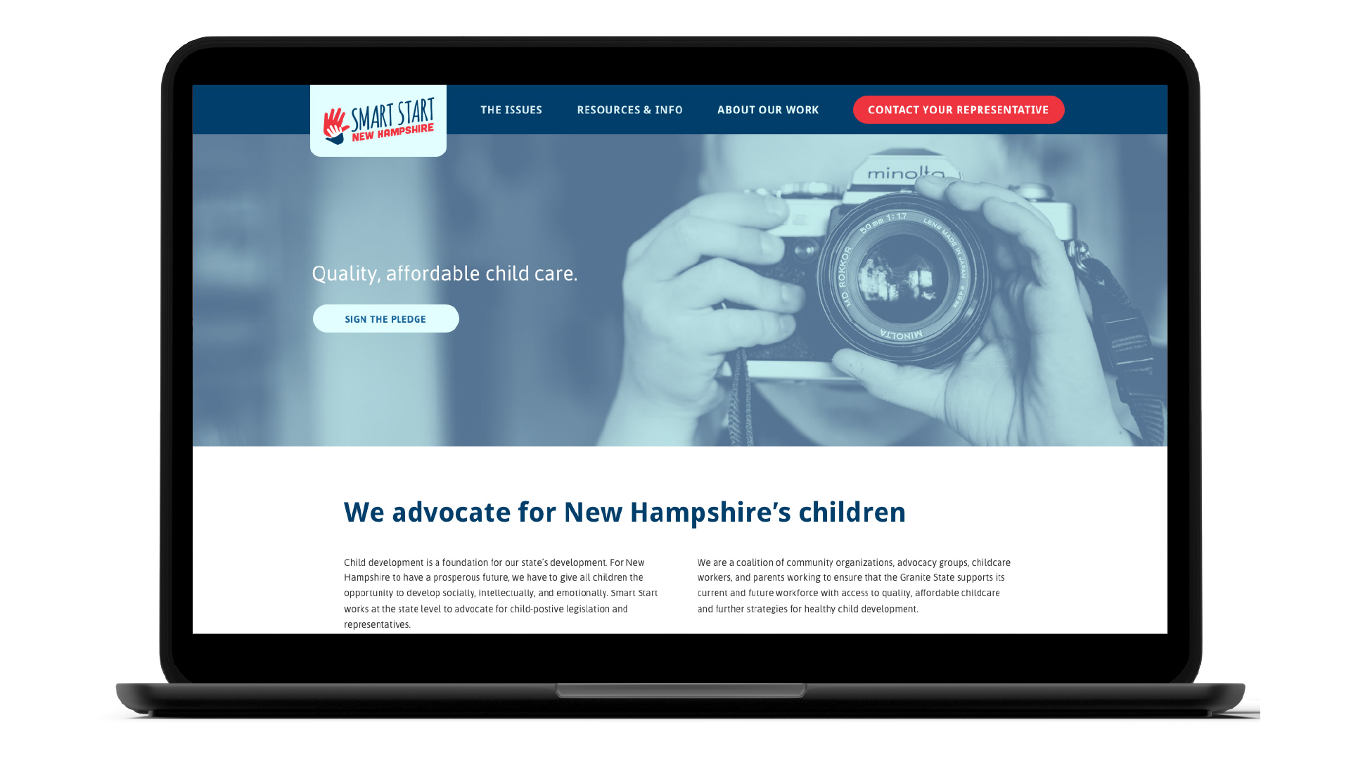 Smart Start NH Website Screenshot